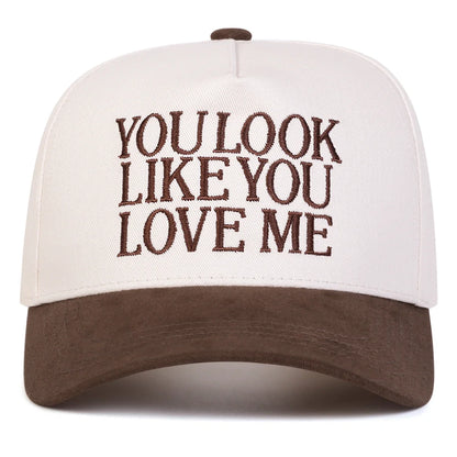Unisex YOULOOK LIKE YOU Letter Embroidery Baseball Caps Adjustable Casual Hats Sports Cap