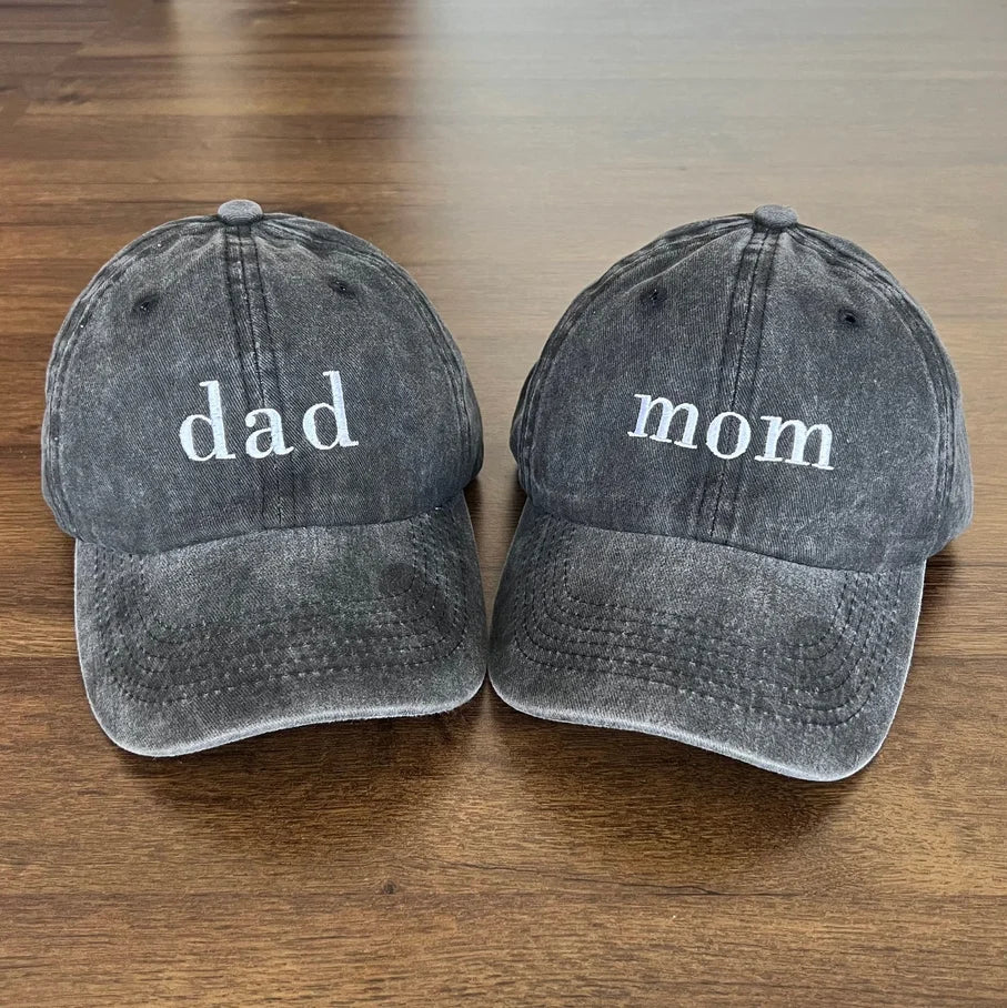 Vintage Baseball Hat, Gift For New Dad Mom