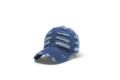 Retro Washed Distressed Baseball Cap Women