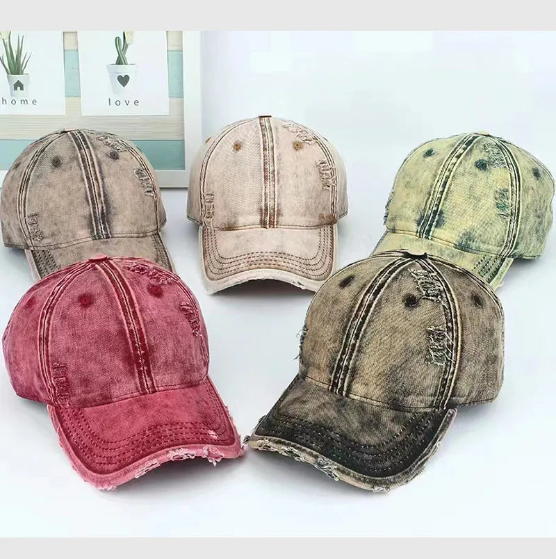 Fashion Women Trucker Cap Distressed