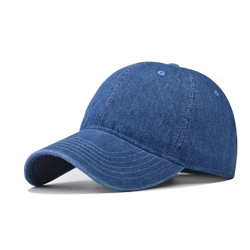 Denim Unstructured Baseball Cap For Men Women
