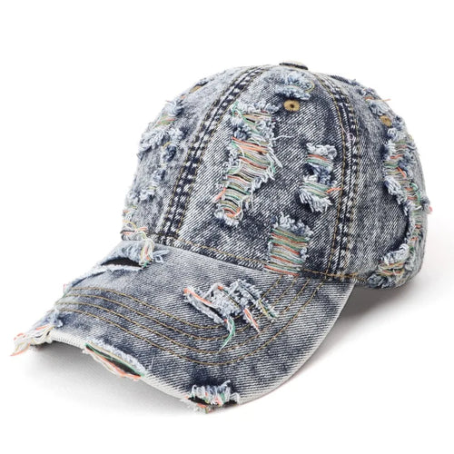 Distressed Vintage-style Retro Baseball Cap