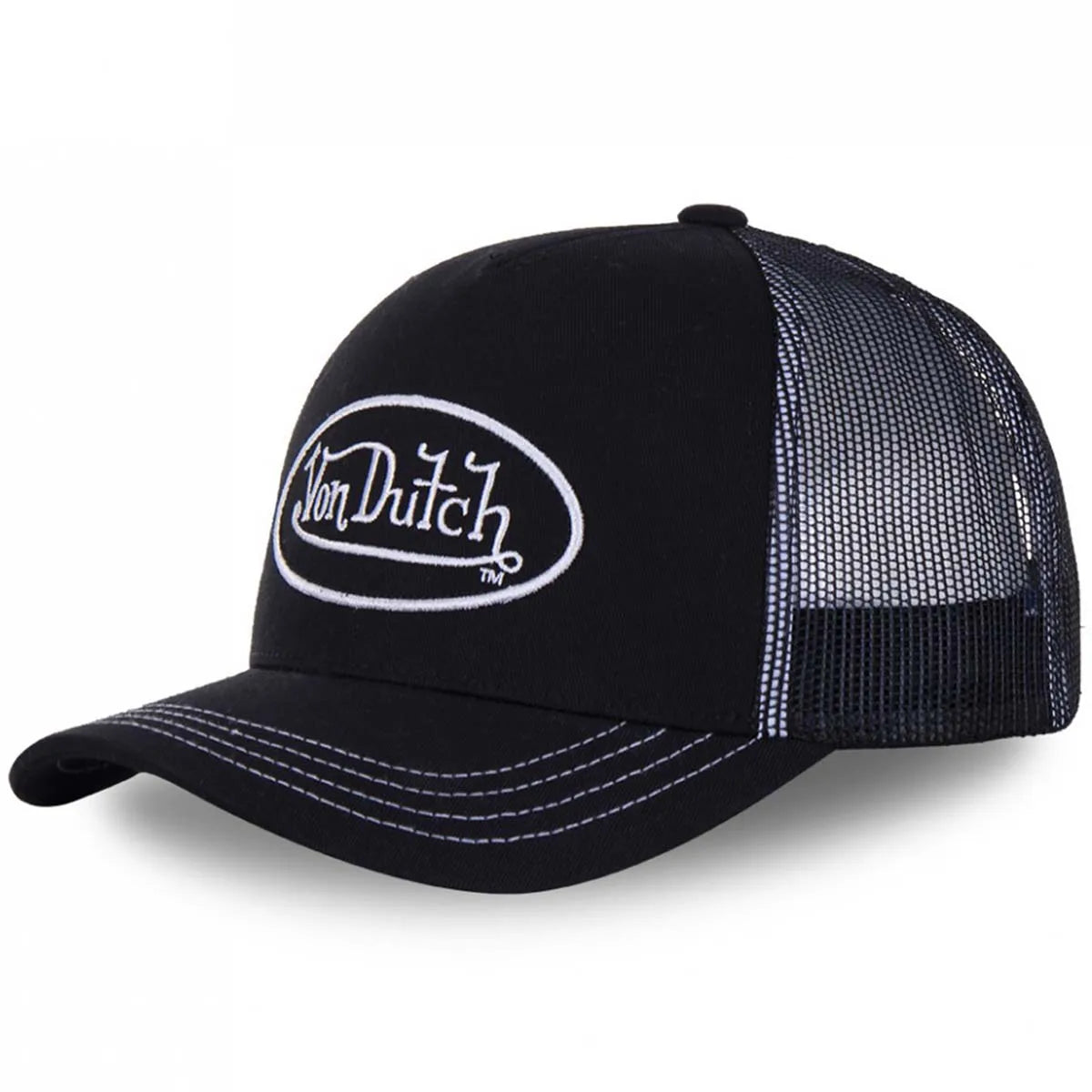 Casual Fashion VON Baseball Cap Breathable Shade Alphabet Embroidery Embroidered DUTCH Trucker Hat