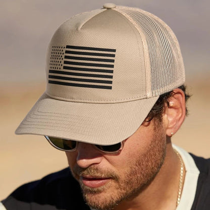 USA Flag Baseball Cap‌ - Patriotic Mesh Breathable Hat With Adjustable