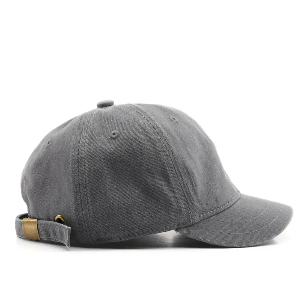 Fashion Short Brim Baseball Cap Adjustable Solid Color Bucket Panama Cap