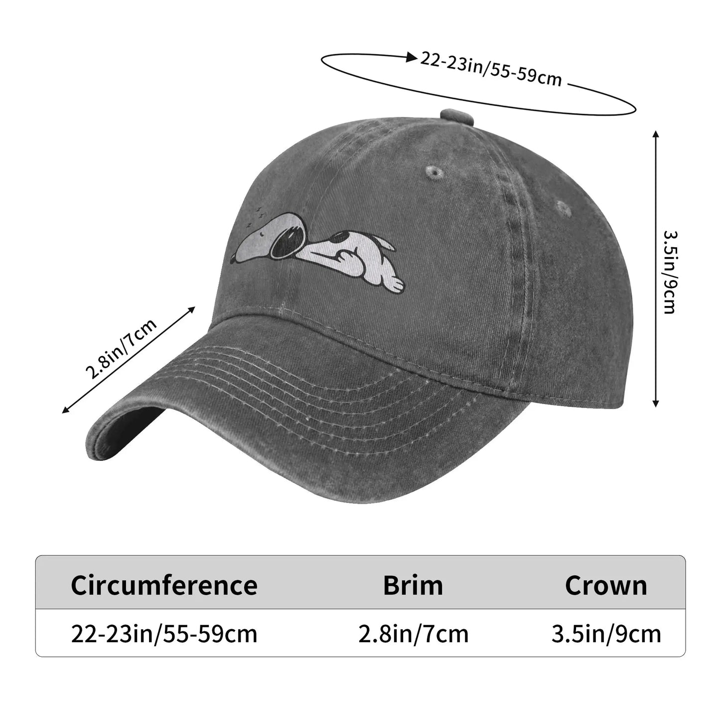 Sleeping Snoopy Baseball Caps