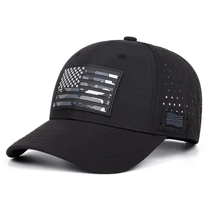 Fashion Hip Hop Hat Offset Printing American Flag Baseball Hat