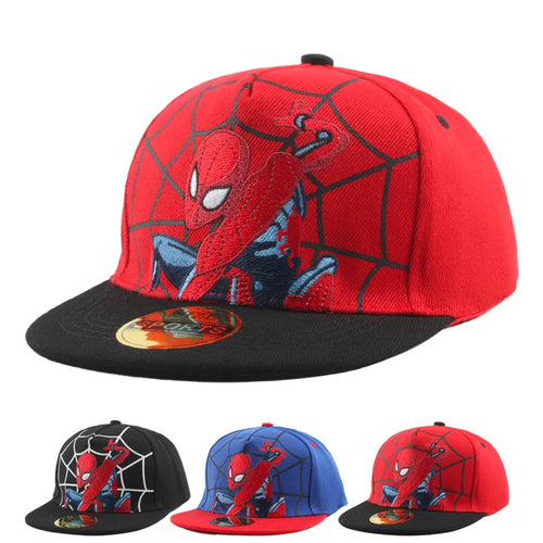 Spiderman Baseball Cap Cartoon Embroidery Snapback Hat Children