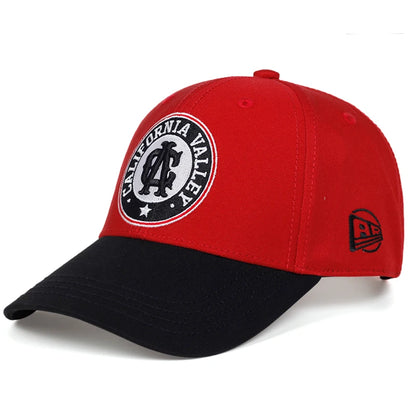 Cotton Baseball Cap California Letter Embroidered Women