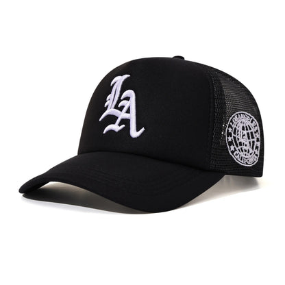 LA Embroidery Breathable Truck Hat Hip Hop Street Baseball Hat American Sunshade Couple Hat