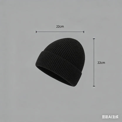 Autumn  Winter Short Warm Melon Hat Men