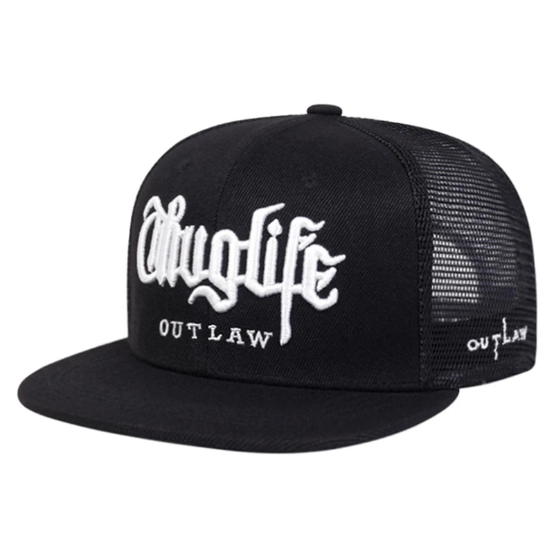 New Baseball Hat Riot LIFE Embroidered Hip Hop Hat Daily Commuting Decoration Hat Unisex Flat Edge Hat