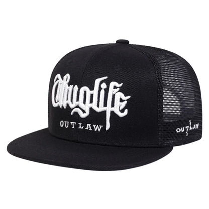 New Baseball Hat Riot LIFE Embroidered Hip Hop Hat Daily Commuting Decoration Hat Unisex Flat Edge Hat