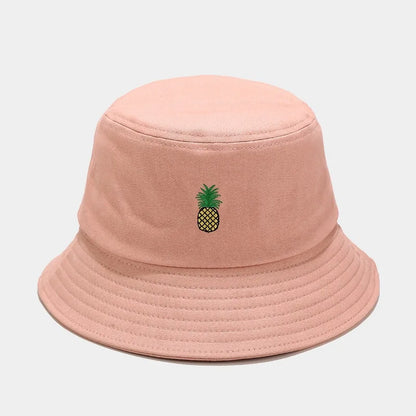 2024 Panama Bucket Hat Fruit Strawberry Embroidered Fishing Cap