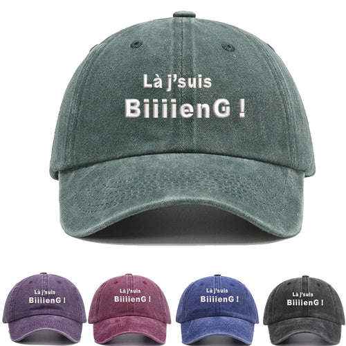 Fashion Brand Embroidery France Biiiieng Soft Men Baseball Caps