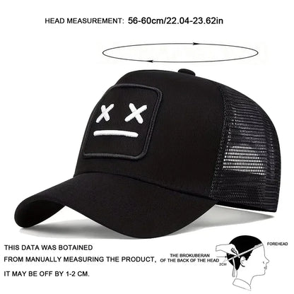 Unisex XX Embroidery Baseball Net Caps Spring Summer