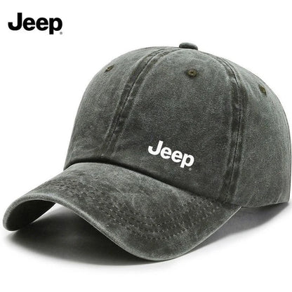 Jeep Men's Washed Retro Fabric Baseball Cap