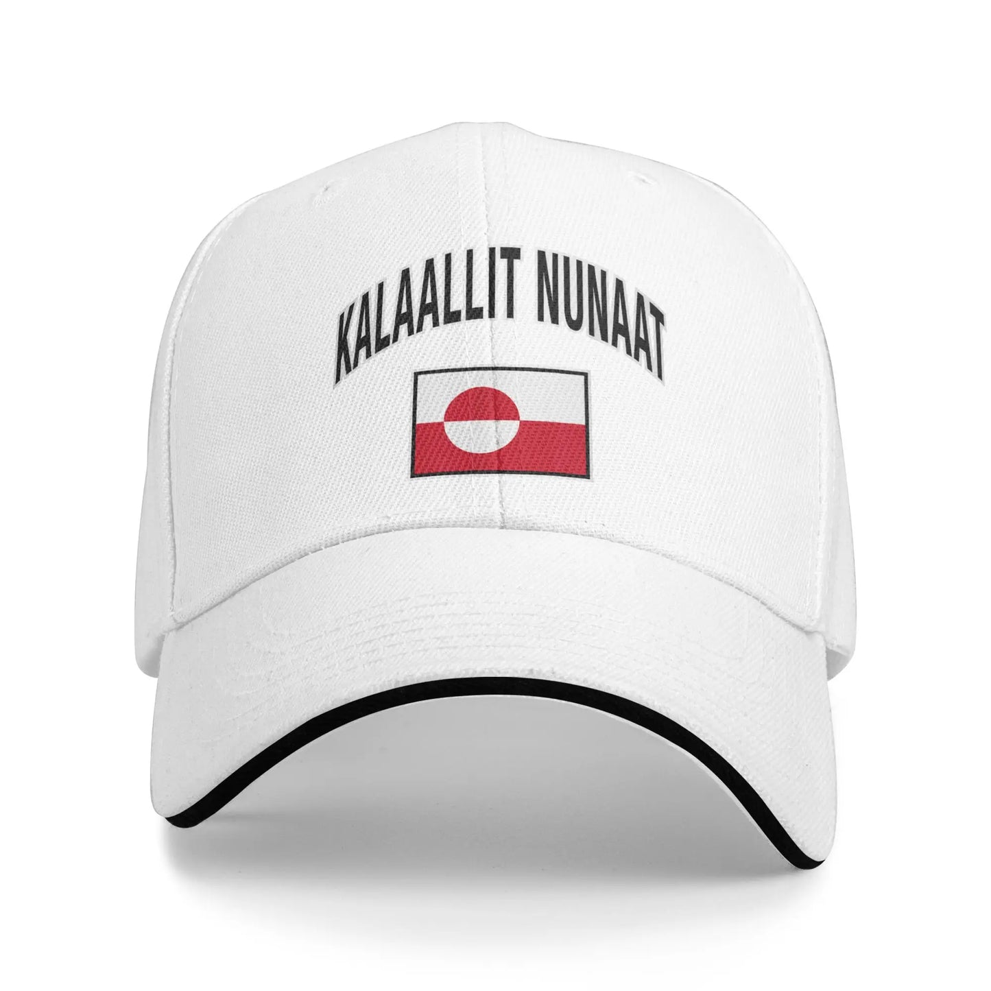 Greenland Coat Of Arms Kalaallit Nunaat Polar Bear Blue Sandwich Hats Baseball Caps