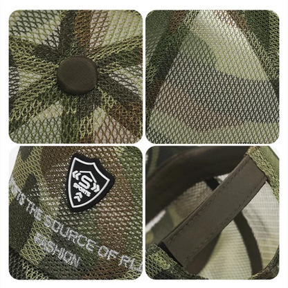 Summer Full Mesh Quick Drying Baseball Cap Breathable Net Sunhat