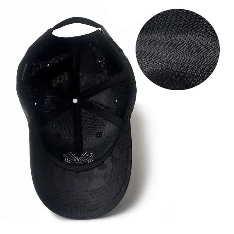 Four Seasons Letter Embroidery For My Cotton Breathable Tactical Military Adjustable Camouflage Hats