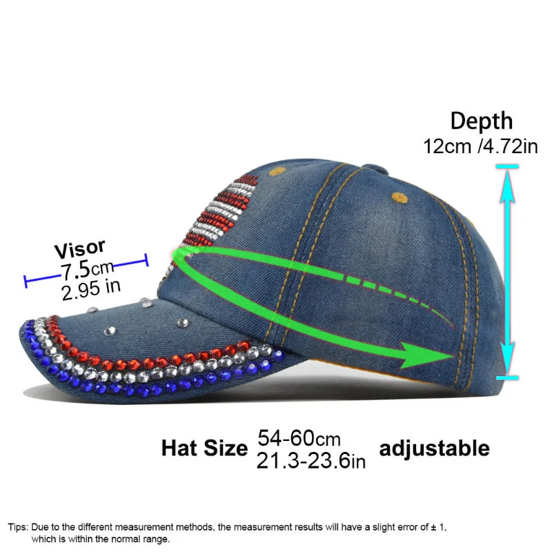 Couple Curved Eave Duckbill Cap Adjustable Denim Sunshade Hat