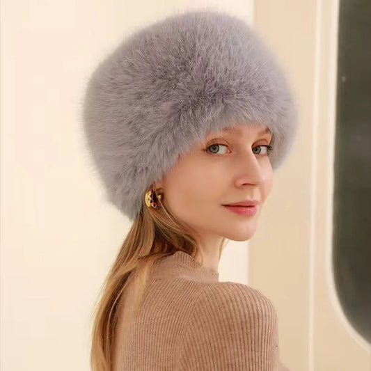 Imitation Fur Hat Women Warm Snow Ski Cap