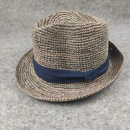 High Quality Raffia Straw Hat Woman Beach Fashion Sun Cap