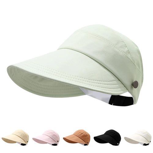 Ladies UV-Protection Visor Hats Sunscreen Caps
