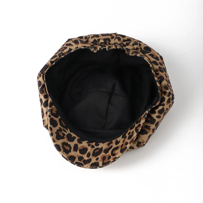 Newsboy Caps Women Leopard Zebra Print Beret Hat