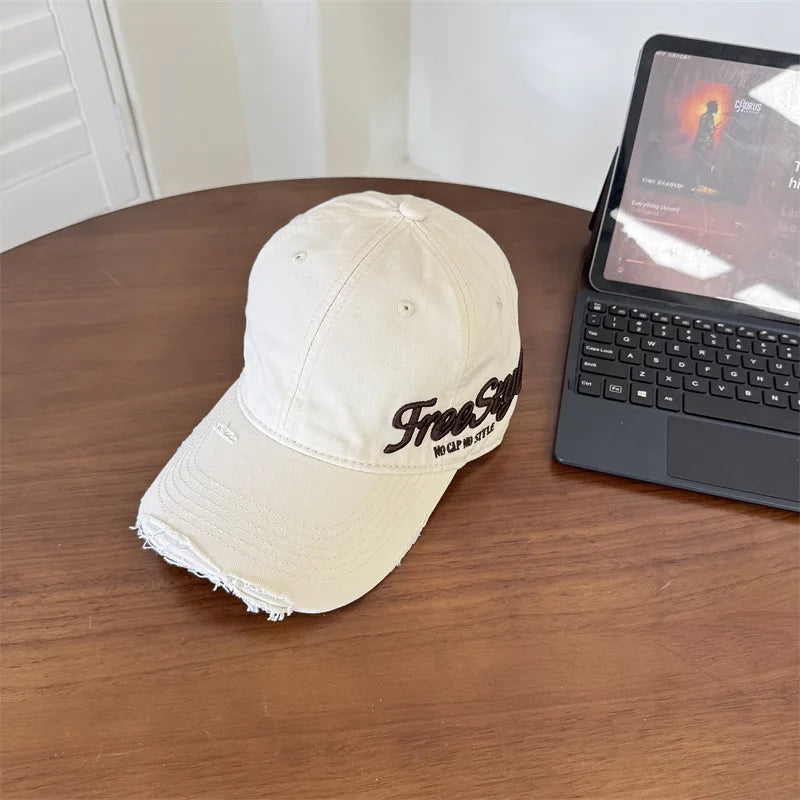 American Ripped Soft Top Denim Baseball Cap