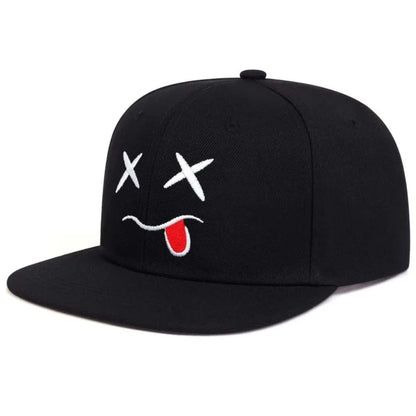 Unisex Personality Ghost Expression Embroidery Hip-hop Hats Spring
