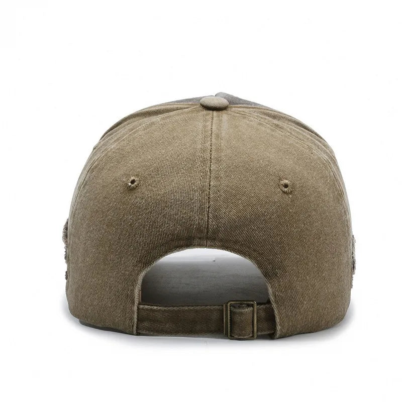 New Cool Fashion Men Washed Cotton Baseball Cap