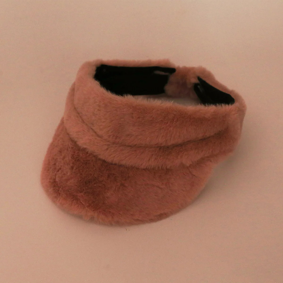 Ladies Fashionable Thickened Plush Round Top Hat
