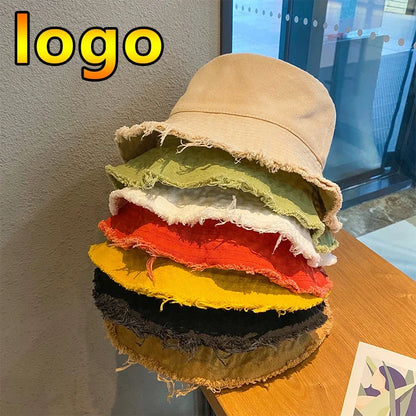 New Custom Logo Ladies Hip Hop Bucket Hats