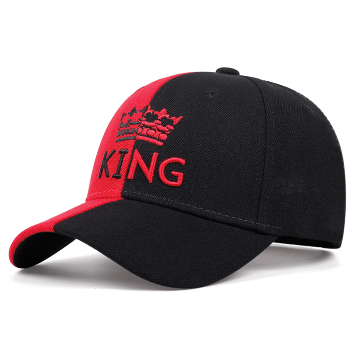 King Crown Double Color Embroidered Men's Trendy Baseball Hat Hip Hop Hat Women's