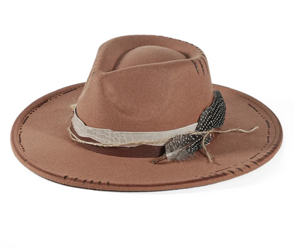 Handmade Fedora Hat Suede Men's And Women's Hat