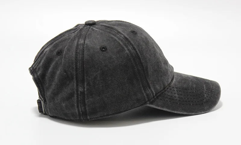Washed Dad Hat Baseball Cap Outdoor Duckbill Soft Top Hat