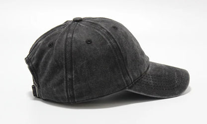Washed Dad Hat Baseball Cap Outdoor Duckbill Soft Top Hat