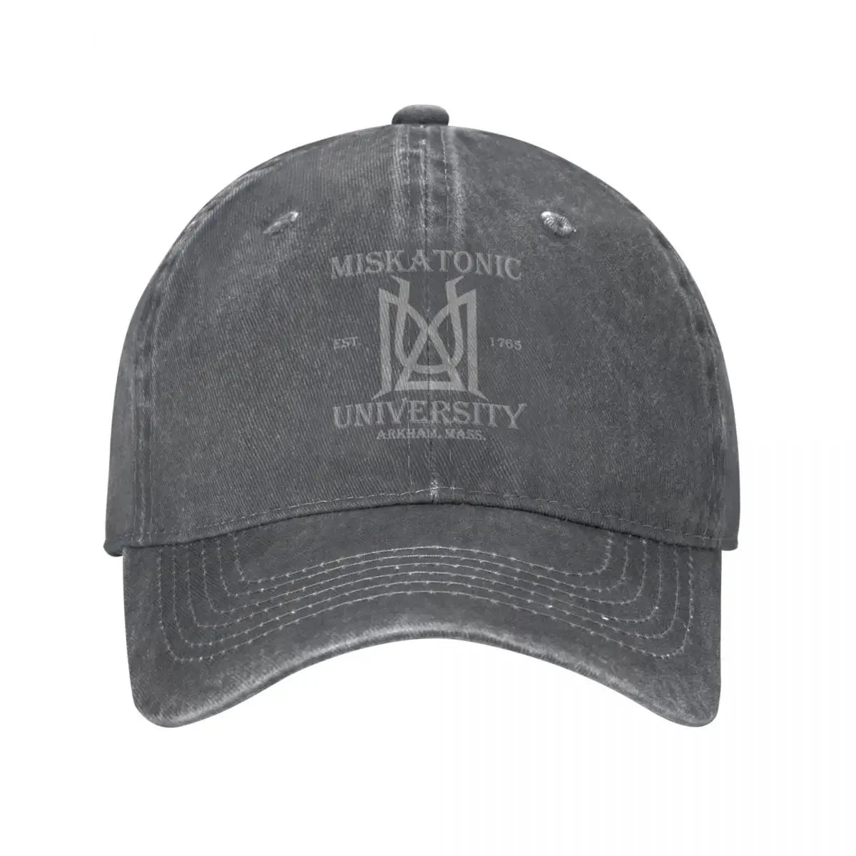 Miskatonic University Lovecraft Men Women Baseball Caps Distressed Denim Caps Hat