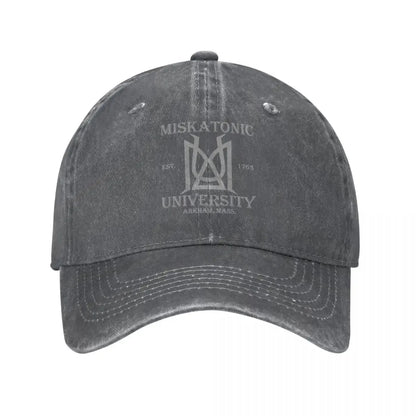 Miskatonic University Lovecraft Men Women Baseball Caps Distressed Denim Caps Hat