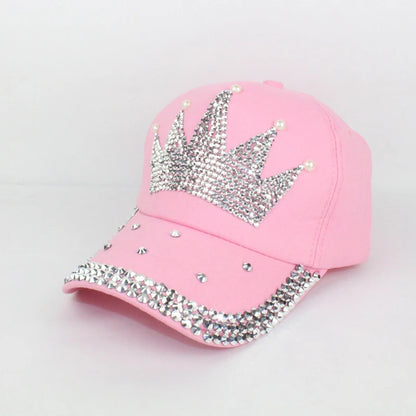 Casual Rhinestone Cute Adult Baseball Caps