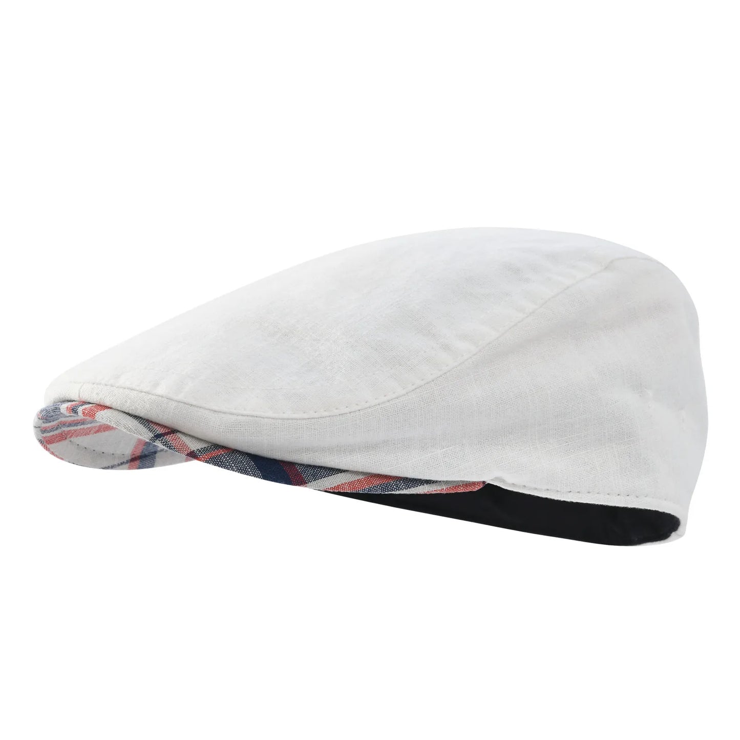 Linen Cap Irish Flat Cap For Men Casual Fitted Newsboy Cap