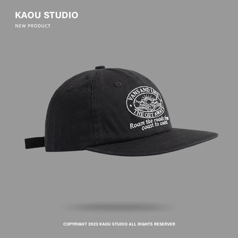 Hip Hop Flat Brim Fashion Brand American Baseball Cap Hip Hop Hat Fashion Soft Top Embroidery Men and Women Baseball Cap