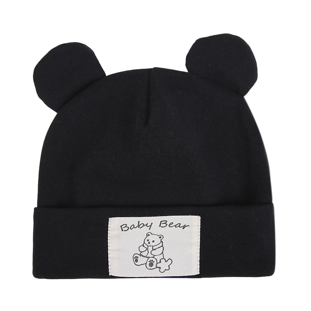 Cute Bear Ear Baby Turban Hats For Newborn Boys Girls