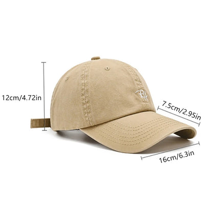 1pcs Simple Letter Baseball Cap Adult Breathable Cotton Sports