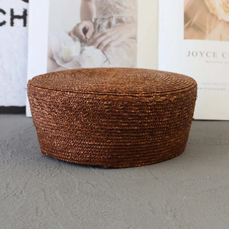 2026 French Beret Hat Women 100% Straw Summer Sun Hat