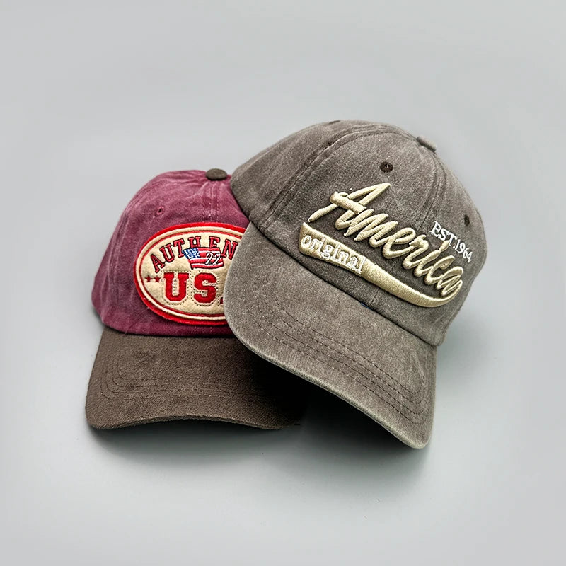 Personal American Letter Embroidery Baseball Hats