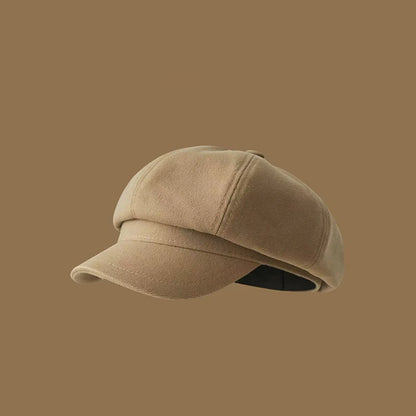 Autumn And Winter British Retro Newsboy Painter Hat