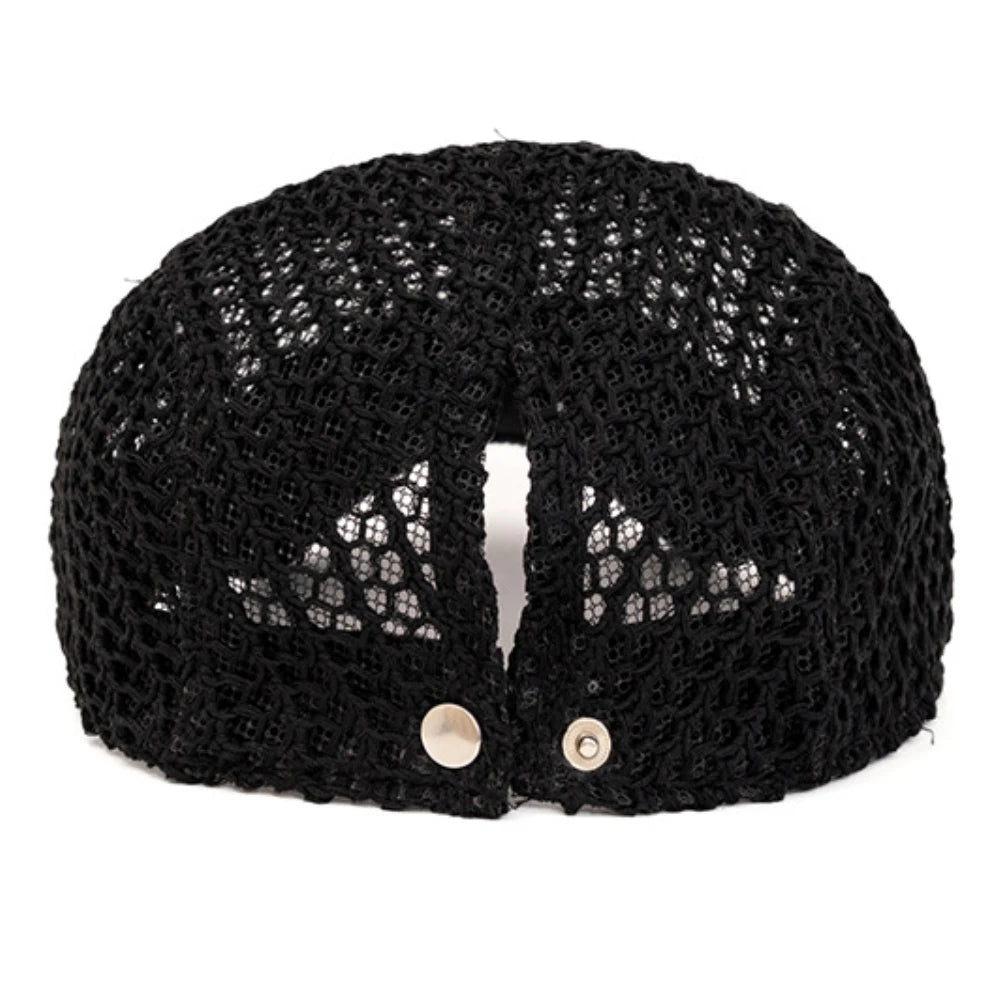 Berets Spring Summer Breathable Mesh Cap