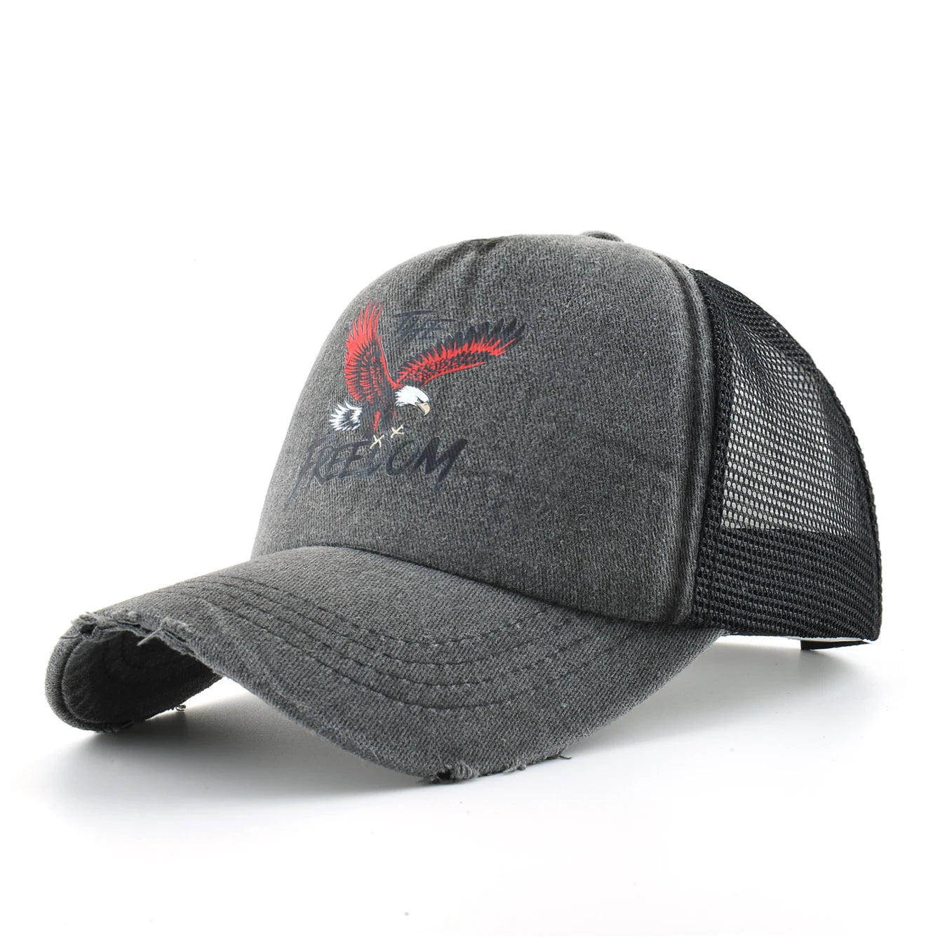 Washed Denim Baseball Cap Women Men